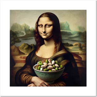 Mona Lisa Pistachio Delight Tee - National Pistachio Day Special Posters and Art